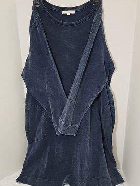 Jane and Delancey Washed Navy Midi Dress